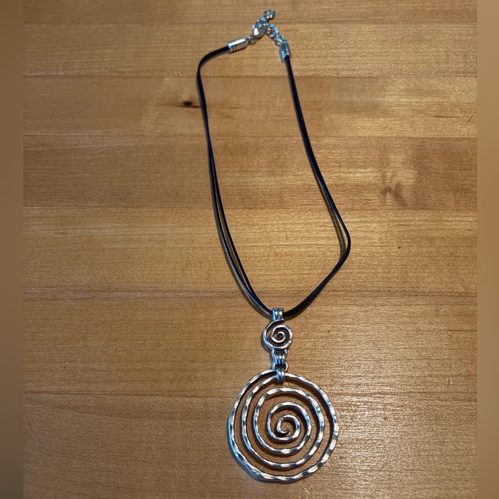 Brighton Silver Swirl Pendant Necklace